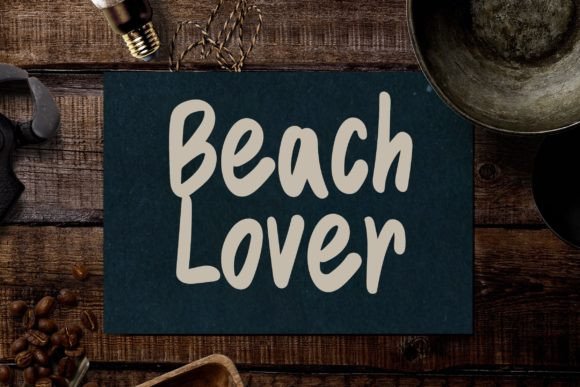 Beach Font Poster 6
