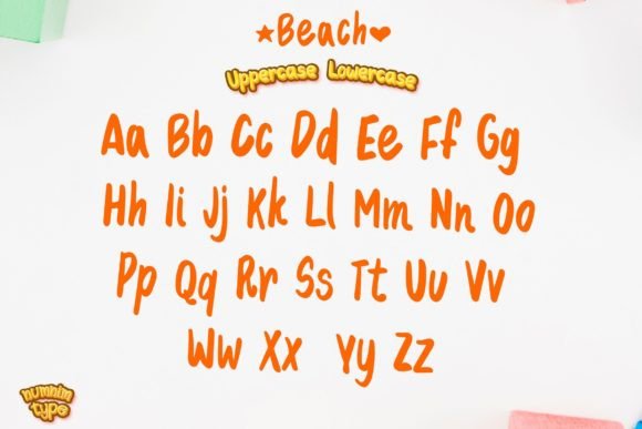 Beach Font Poster 7