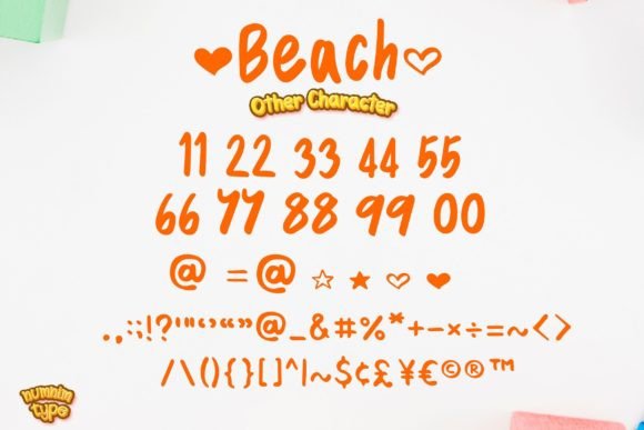 Beach Font Poster 8