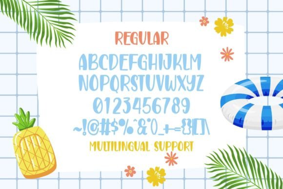 Beach Crush Font Poster 5