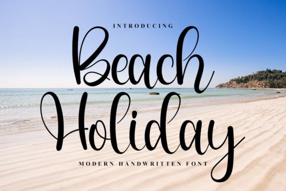 Beach Holiday Font Poster 1