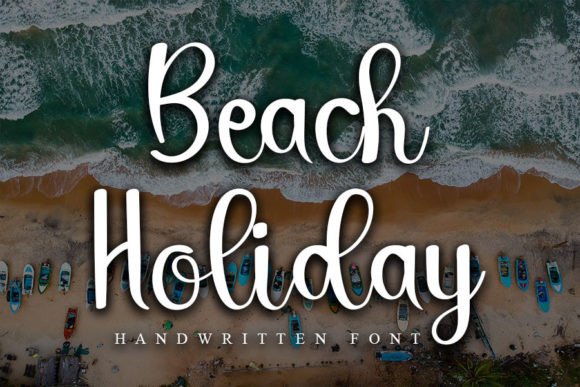 Beach Holiday Font Poster 1