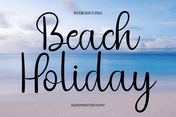 Beach Holiday Font Poster 1