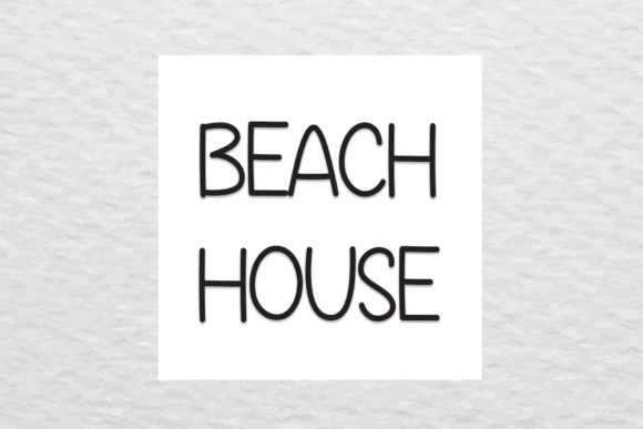 Beach House Font Poster 1