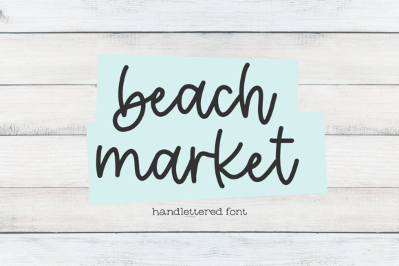 Beach Market Font Poster 1