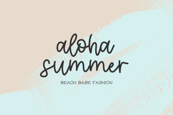 Beach Market Font Poster 9