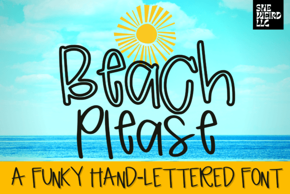 Beach Please Font Poster 1
