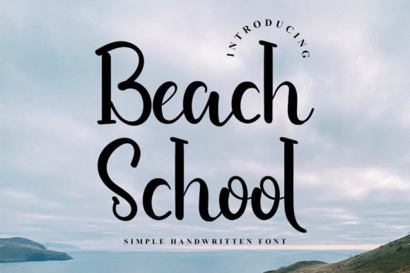Beach School Font Poster 1