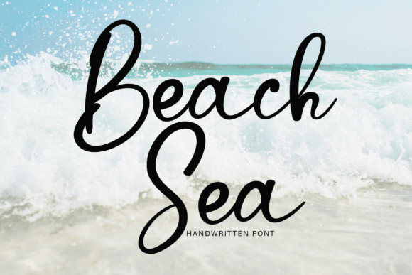 Beach Sea Font Poster 1
