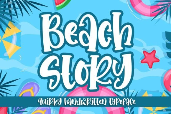 Beach Story Font Poster 1