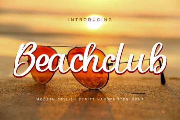 Beachclub Font Poster 1