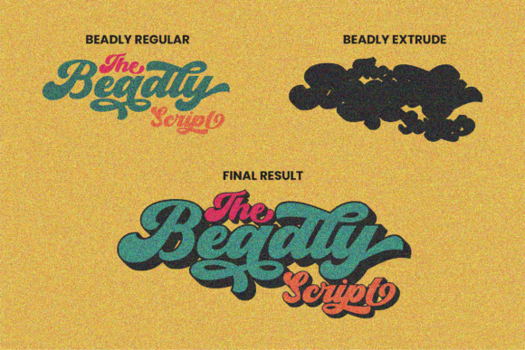 Beadly Font Poster 9