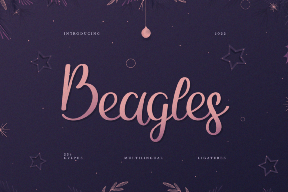 Beagles Font Poster 1