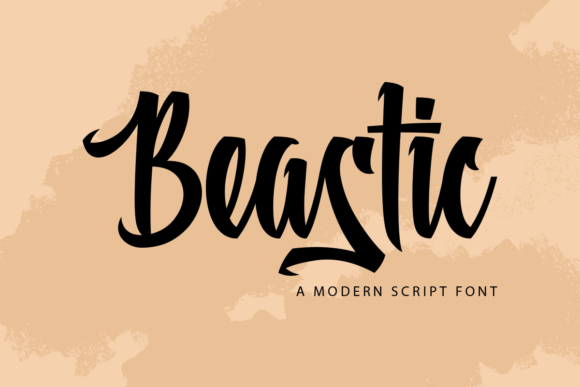 Beastic Font Poster 1