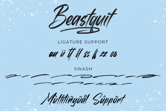 Beastquit Brush Font Poster 7
