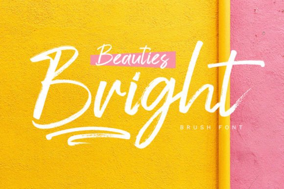 Beauties Bright Font Poster 1