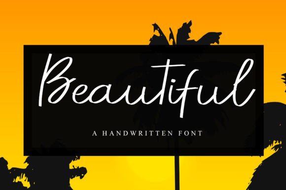 Beautiful Font Poster 1