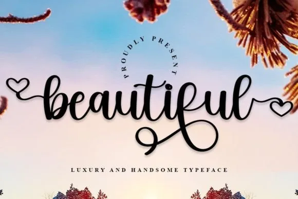Beautiful Font Beautiful Font Poster 1