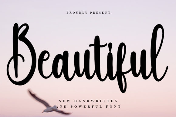 Beautiful Font Poster 1