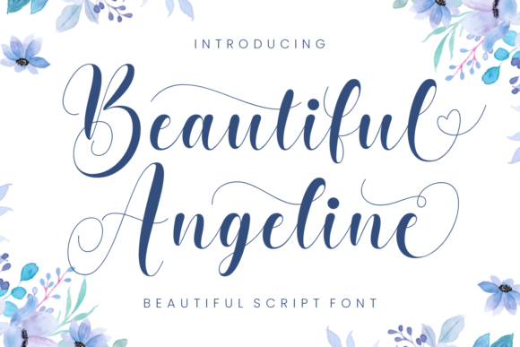 Beautiful Angeline Font Poster 1
