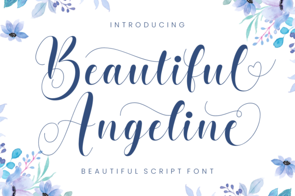 Beautiful Angeline Font Beautiful Angeline Font Poster 1
