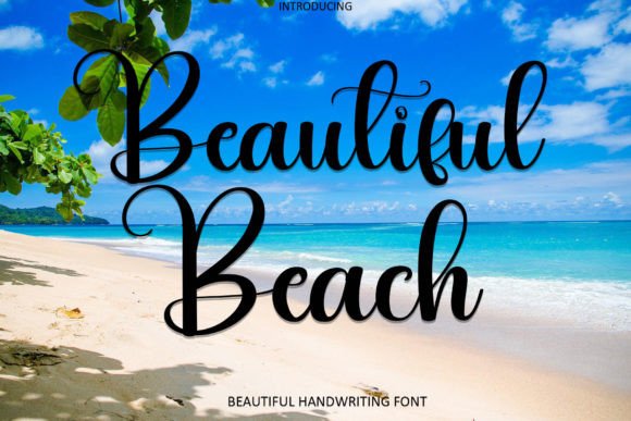 Beautiful Beach Font Poster 1