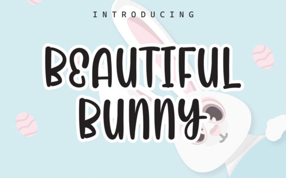 Beautiful Bunny Font Poster 1