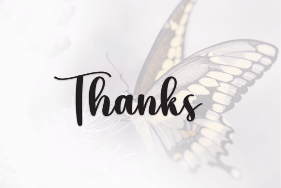 Beautiful Butterfly Font Poster 8