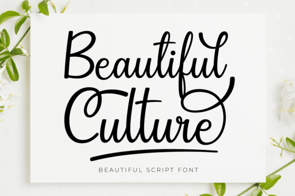 Beautiful Culture Font Poster 1