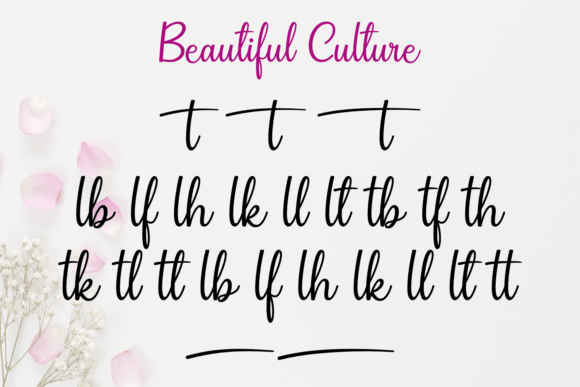 Beautiful Culture Font Poster 9