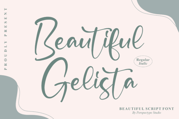 Beautiful Gelista Font Poster 1
