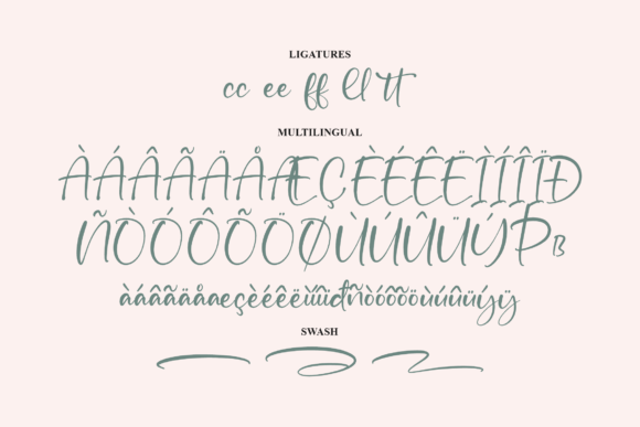 Beautiful Gelista Font Poster 14