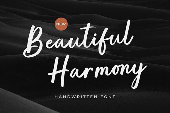 Beautiful Harmony Font Poster 1