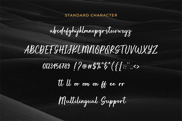 Beautiful Harmony Font Poster 6