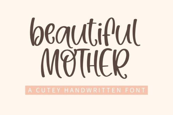 Beautiful Mother Font Poster 1