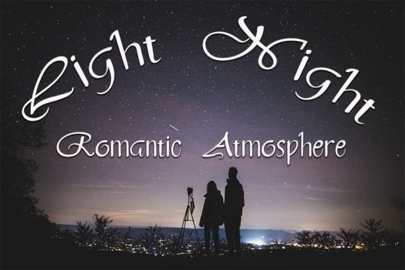 Beautiful Night Font Poster 2