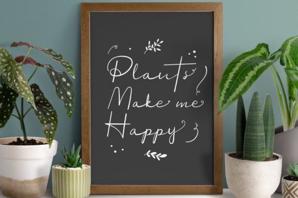 Beautiful Plants Font Poster 5