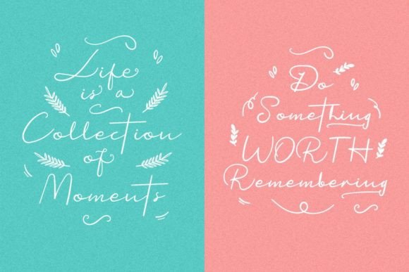 Beautiful Plants Font Poster 6