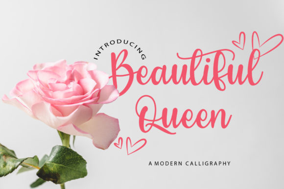 Beautiful Queen Font Poster 1