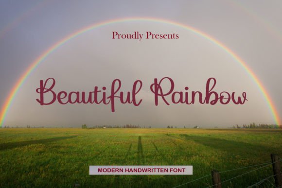 Beautiful Rainbow Font