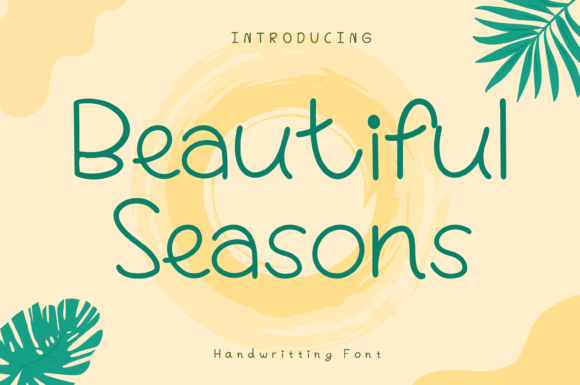 Beautiful Seasons Font Poster 1