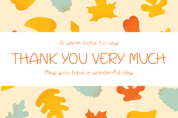 Beautiful Seasons Font Poster 7