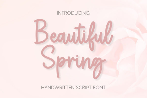 Beautiful Spring Font Poster 1