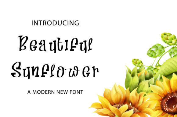 Beautiful Sunflower Font