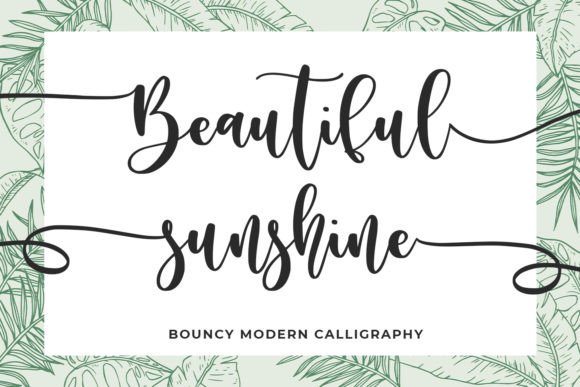 Beautiful Sunshine Font