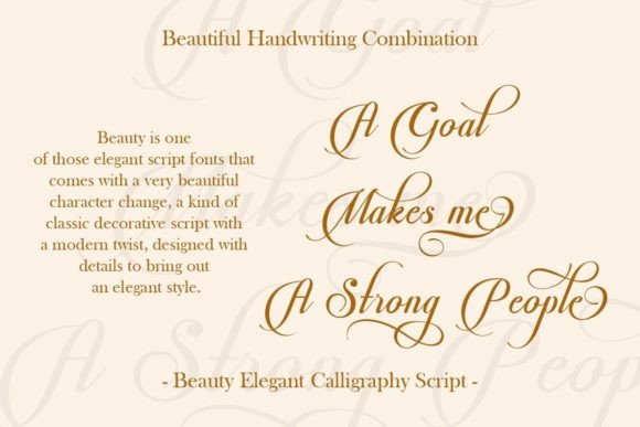 Beauty Font Poster 6
