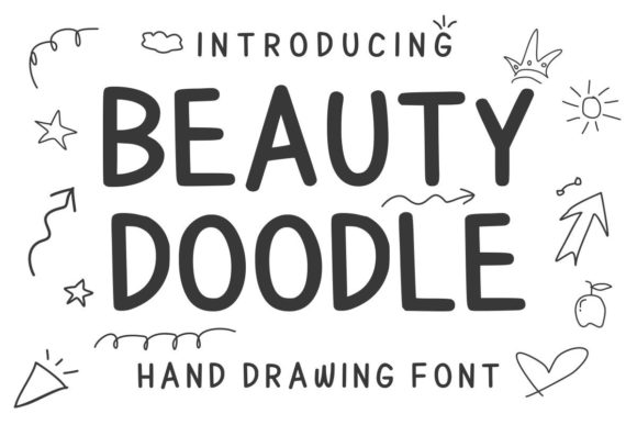 Beauty Doodle Font Poster 1