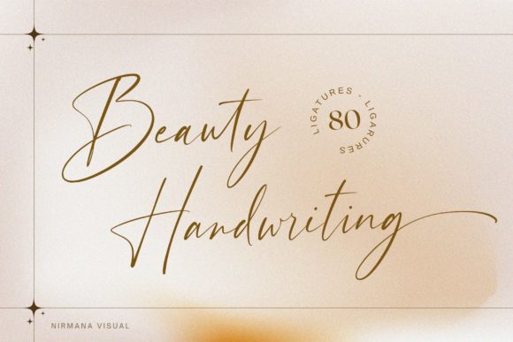 Beauty Handwriting Font Poster 1