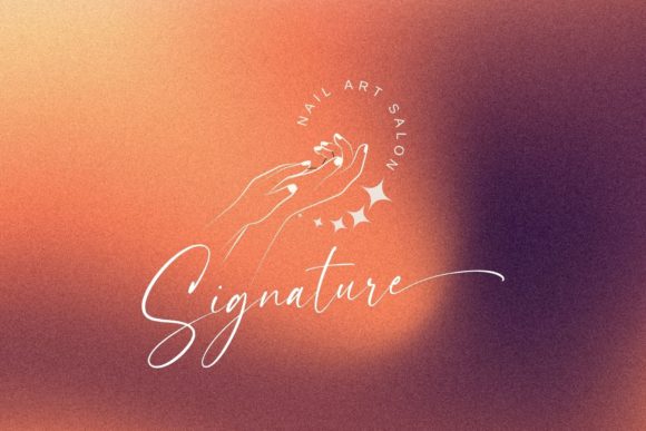 Beauty Handwriting Font Poster 2