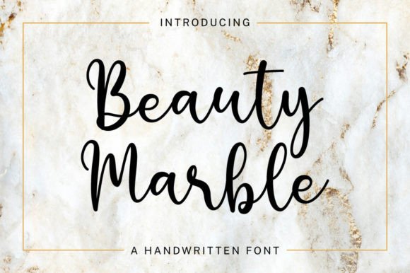 Beauty Marble Font Poster 1